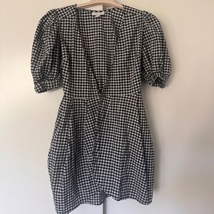 Topshop Gingham Wrap Dress